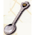 Custom Decorative Silver Spoon w/ Twisted Handle